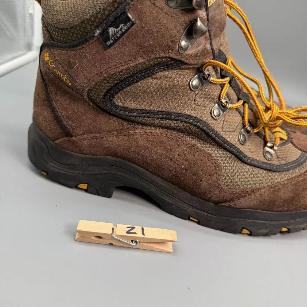Columbia Bonanza Peak Men's 11 Brown Suede Waterproof Round Toe Hiking Boots